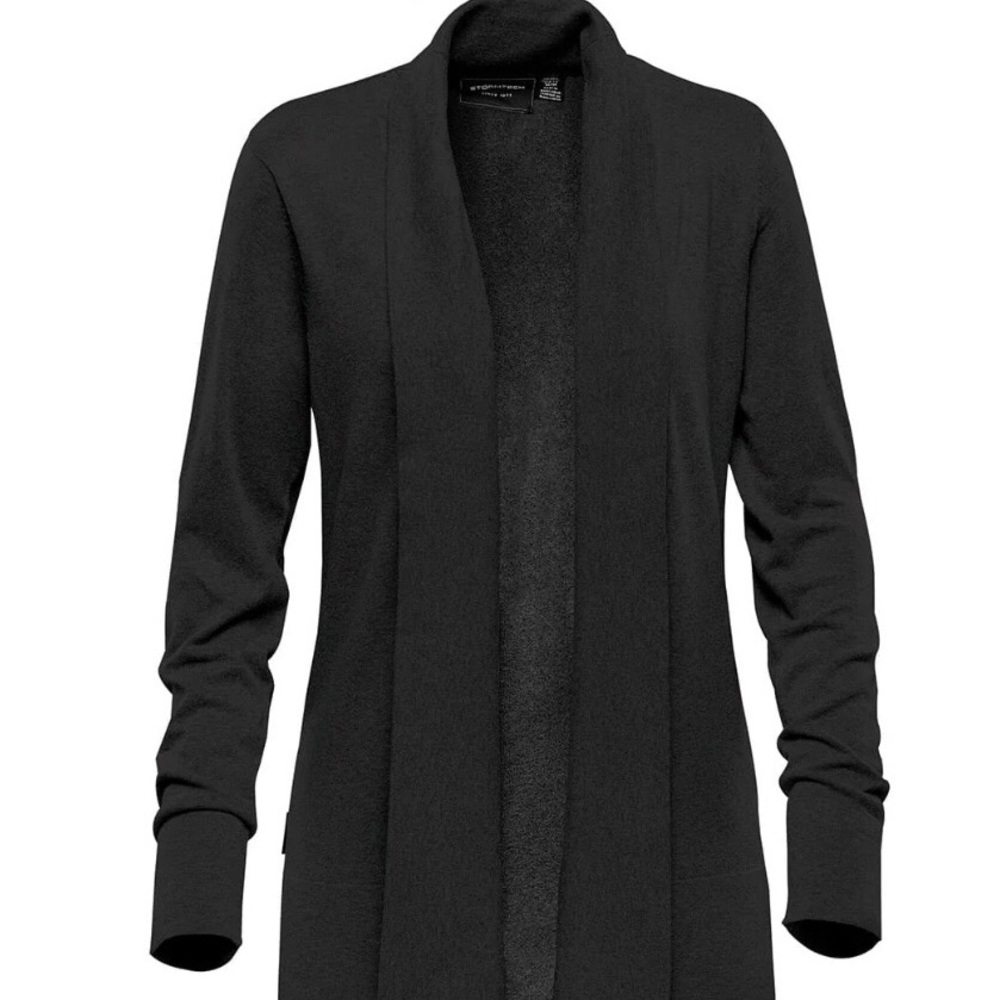Stormtech Women's Black Open Front Soho Cardigan Size XL
